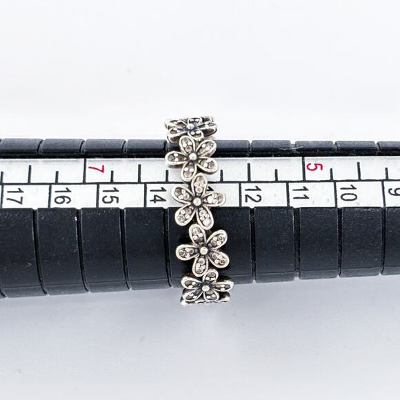 Vintage Pandora Sterling Silver Dazzling Daisy Meadow Ring Size 6 - Picture 5 of 7